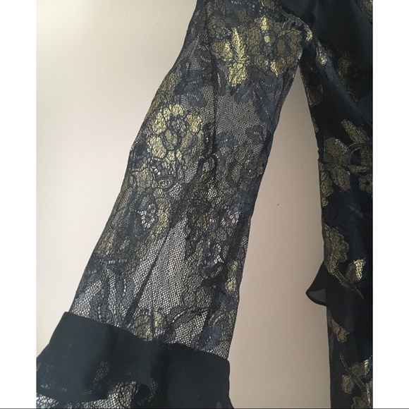 FFL BUMBLE LONG SLEEVE RUFFLE DRESS - Picture 7 of 8